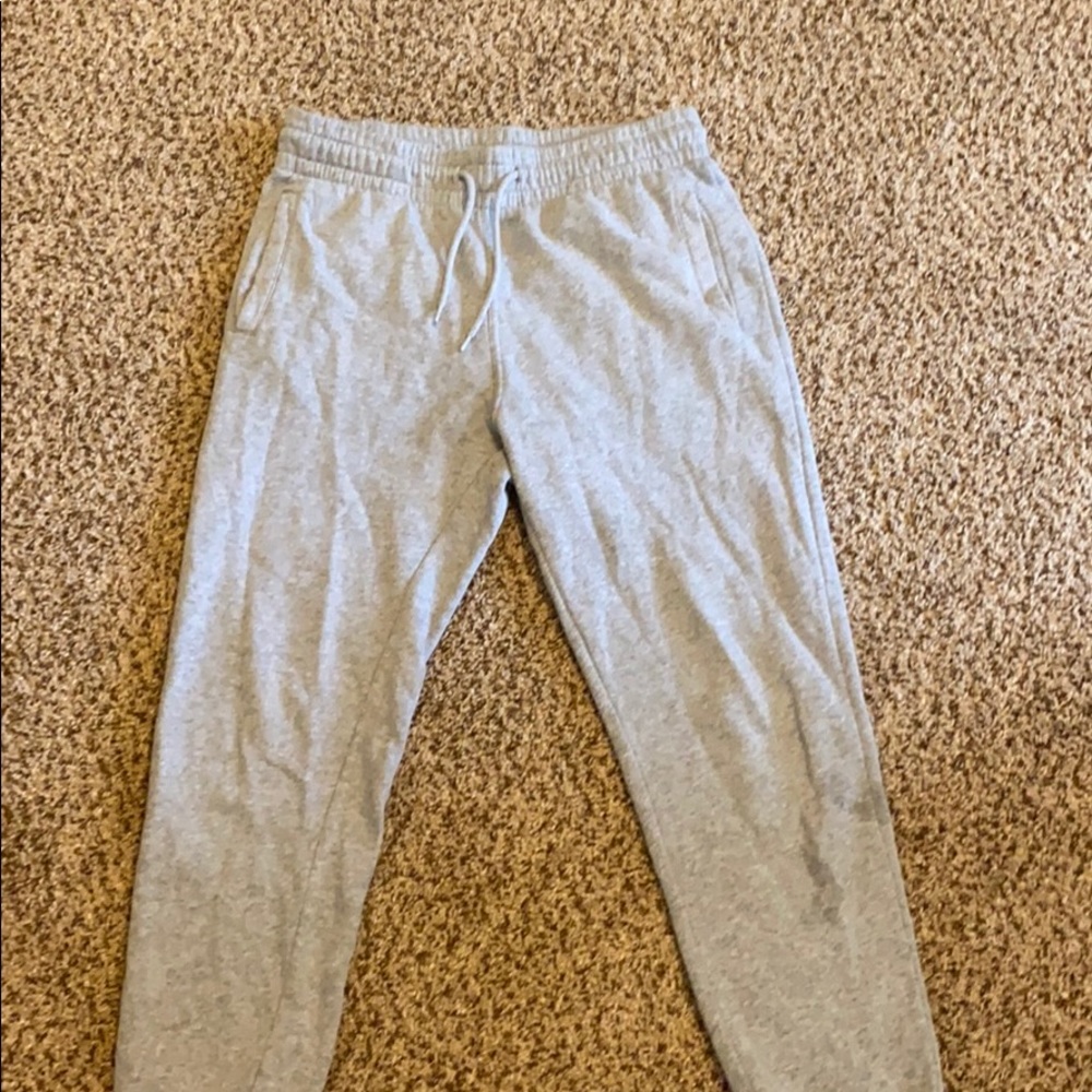 Gray sweatpants